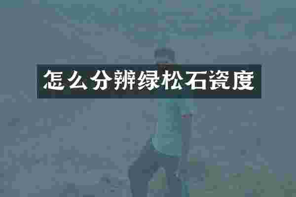 怎么分辨绿松石瓷度