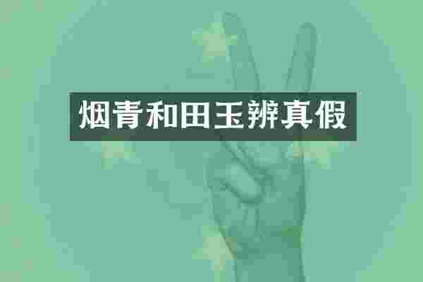 烟青和田玉辨真假