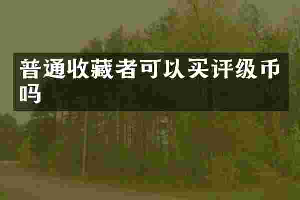 普通收藏者可以买评级币吗
