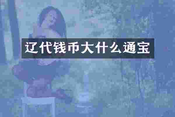 辽代钱币大什么通宝