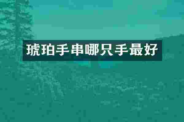 琥珀手串哪只手最好