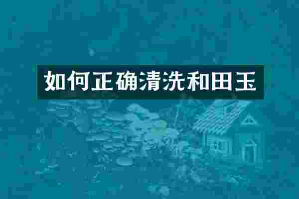 如何正确清洗和田玉