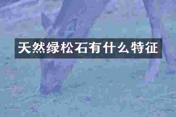 天然绿松石有什么特征