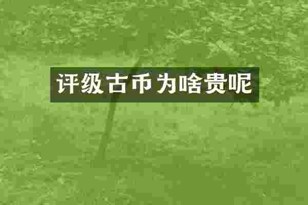 评级古币为啥贵呢