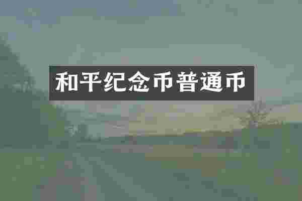 和平纪念币普通币