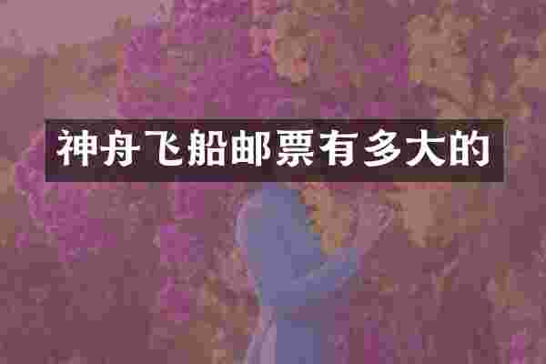 神舟飞船邮票有多大的
