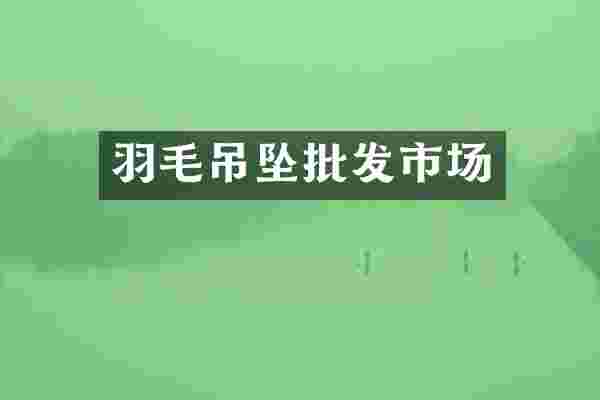 羽毛吊坠批发市场