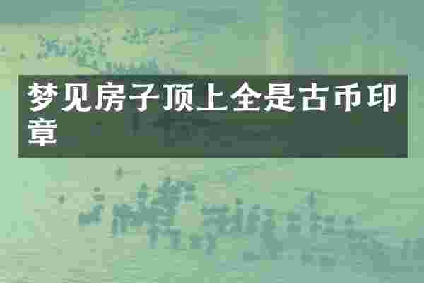 梦见房子顶上全是古币印章