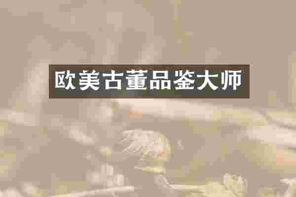 欧美古董品鉴大师