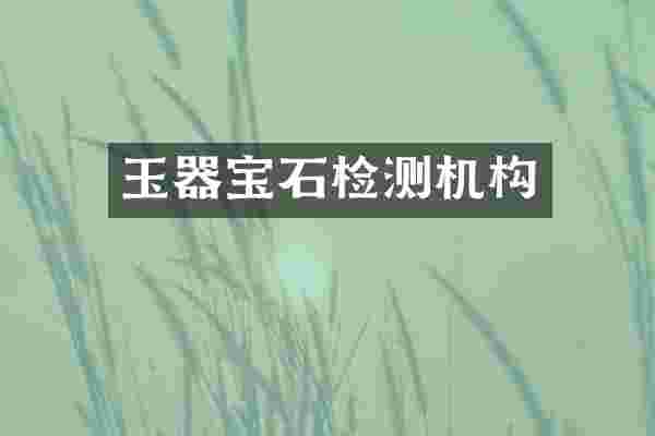 玉器宝石检测机构