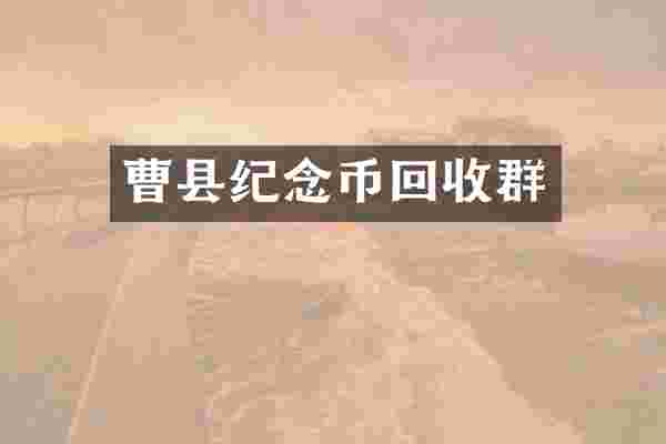 曹县纪念币回收群