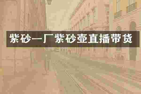 紫砂一厂紫砂壶直播带货
