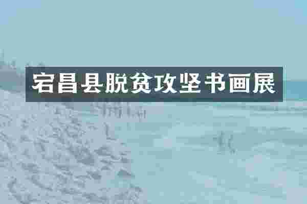宕昌县脱贫攻坚书画展