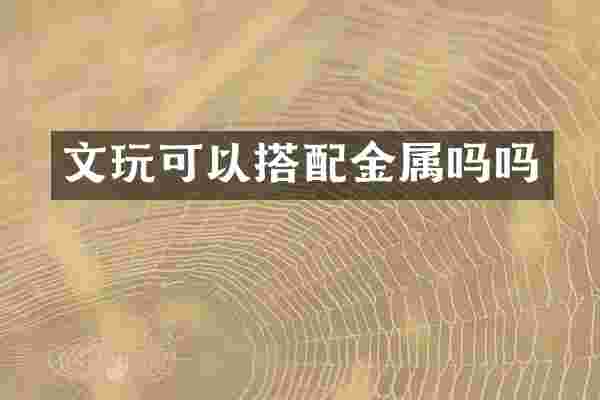 文玩可以搭配金属吗吗