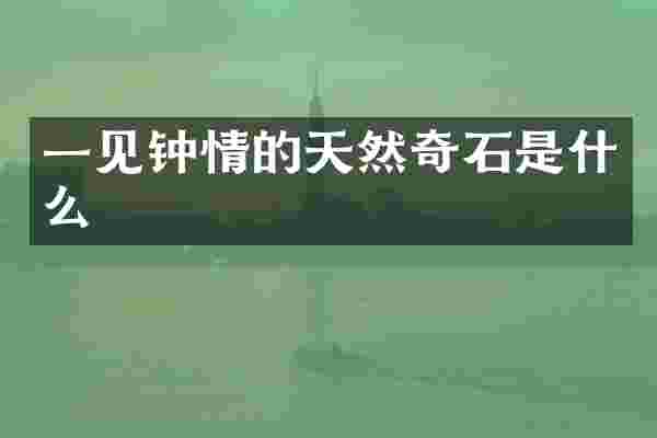 一见钟情的天然奇石是什么