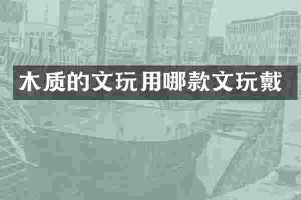 木质的文玩用哪款文玩戴