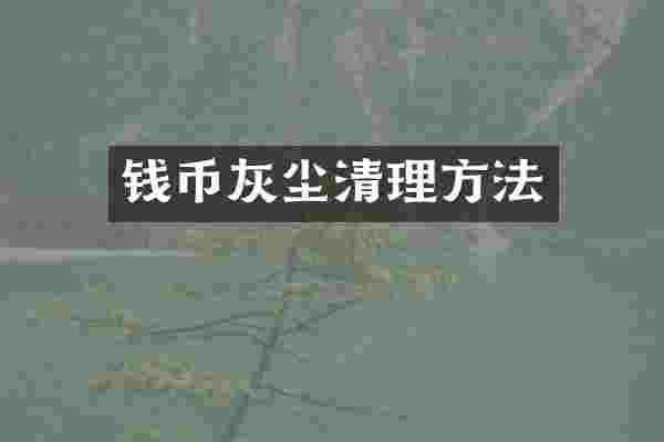 钱币灰尘清理方法