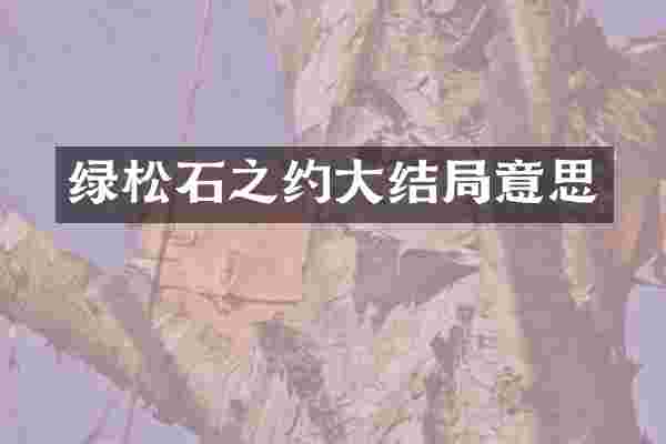 绿松石之约大结局意思