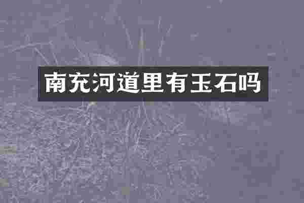 南充河道里有玉石吗