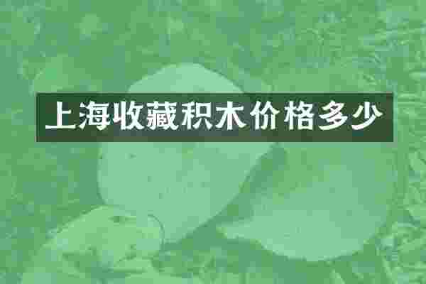 上海收藏积木价格多少