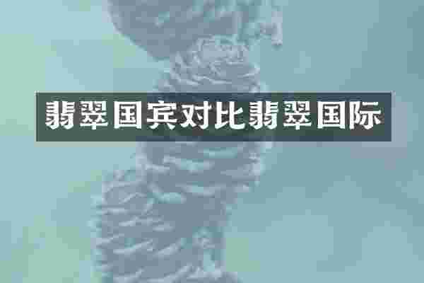 翡翠国宾对比翡翠国际