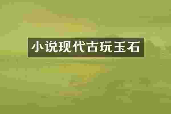 小说现代古玩玉石