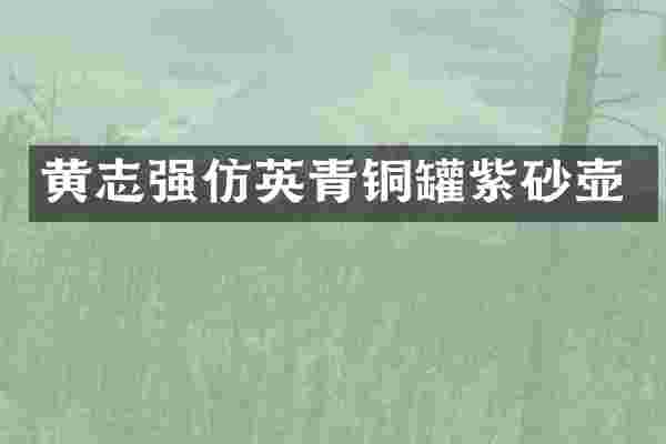 黄志强仿英青铜罐紫砂壶