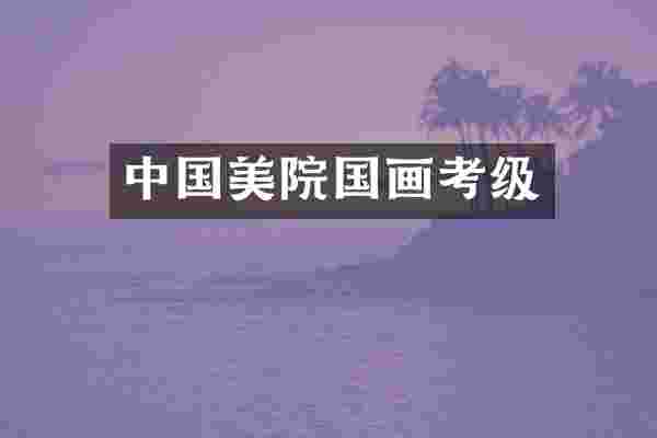 中国美院国画考级