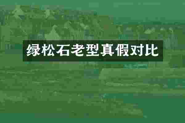 绿松石老型真假对比