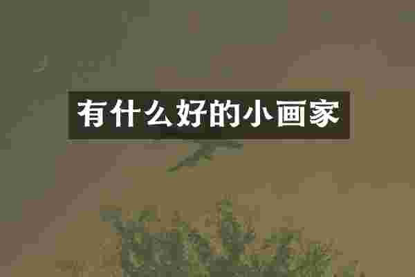 有什么好的小画家