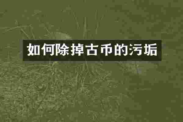 如何除掉古币的污垢
