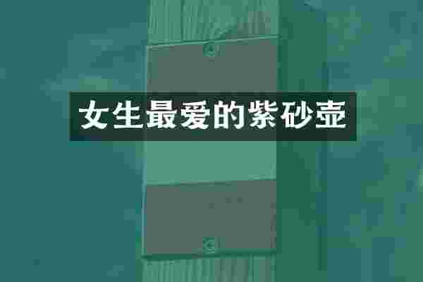 女生最爱的紫砂壶