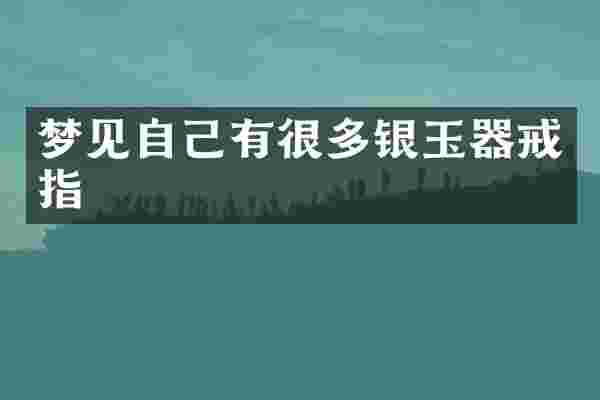 梦见自己有很多银玉器戒指
