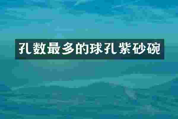 孔数最多的球孔紫砂碗