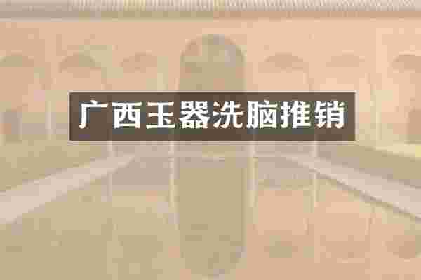 广西玉器洗脑推销