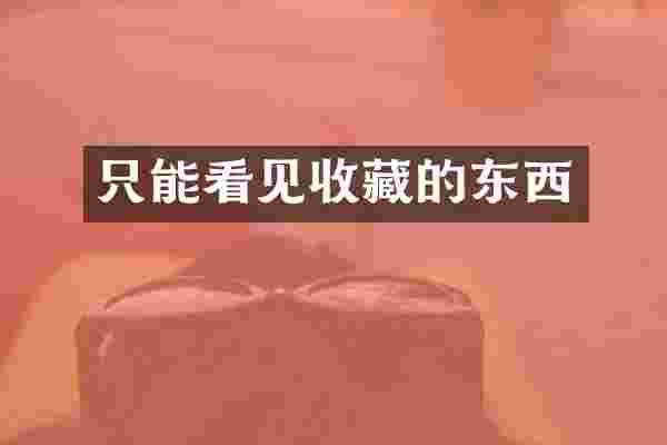只能看见收藏的东西