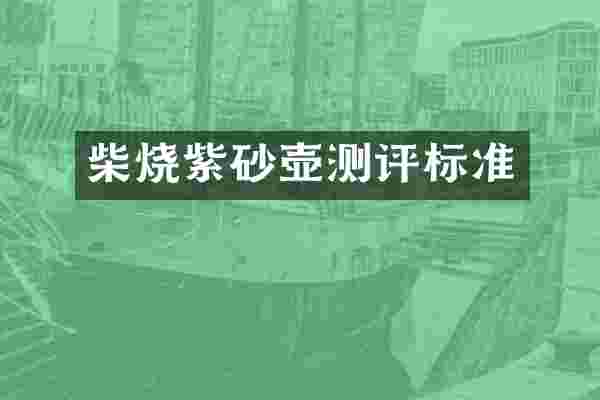 柴烧紫砂壶测评标准