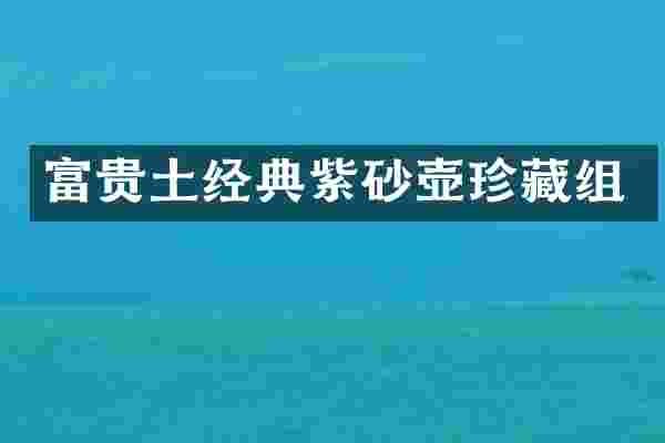 富贵土经典紫砂壶珍藏组