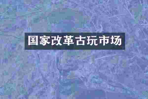 国家改革古玩市场