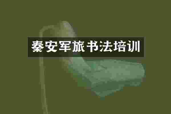 秦安军旅书法培训