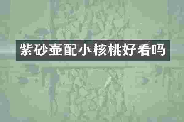紫砂壶配小核桃好看吗