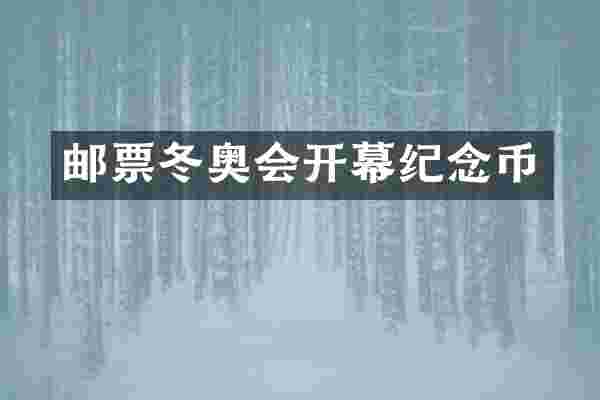 邮票冬奥会开幕纪念币