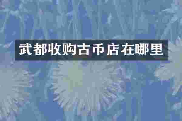 武都收购古币店在哪里