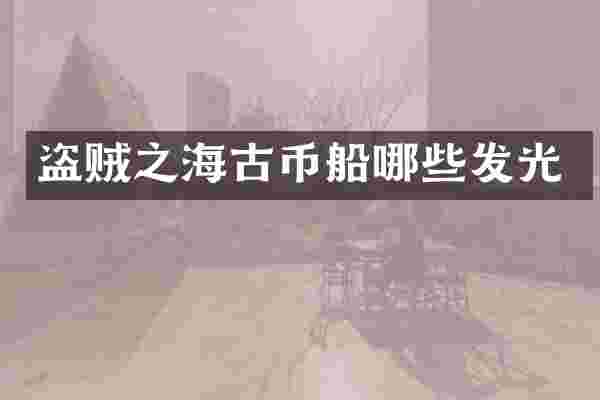 盗贼之海古币船哪些发光