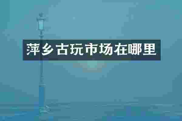 萍乡古玩市场在哪里