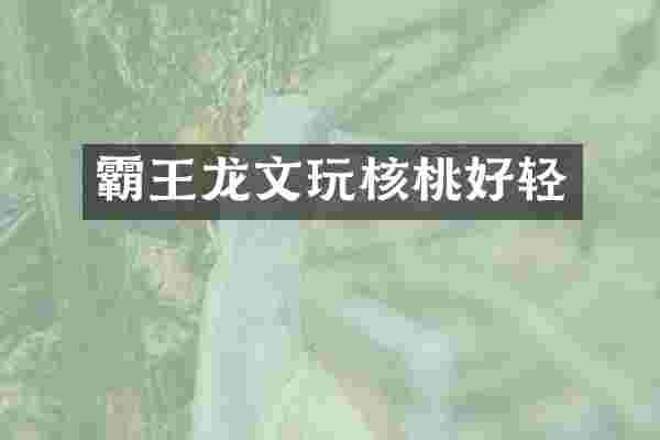 霸王龙文玩核桃好轻