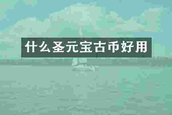 什么圣元宝古币好用