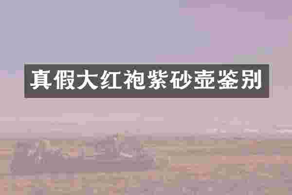 真假大红袍紫砂壶鉴别