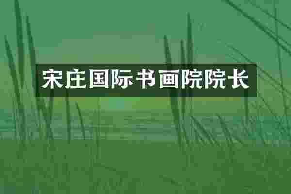 宋庄国际书画院院长