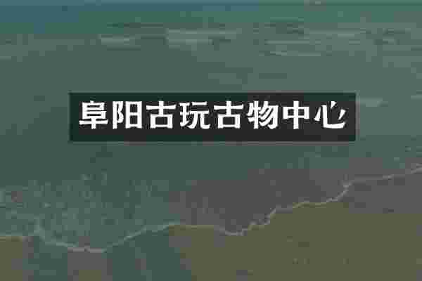 阜阳古玩古物中心